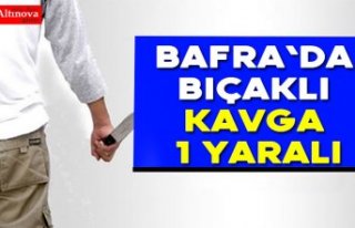 Bafra'da bıçaklı kavga: 1 yaralı