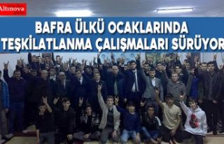 Bafra Ülkü Ocaklarında teşkilatlanma çalışmaları...