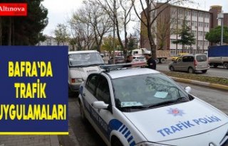 Bafra`da trafik uygulamaları