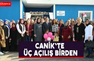 Canik'te üç açılış birden