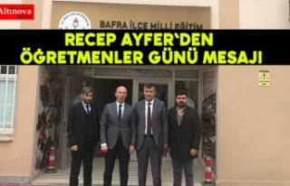 Recep Ayfer`den öğretmenler günü mesajı