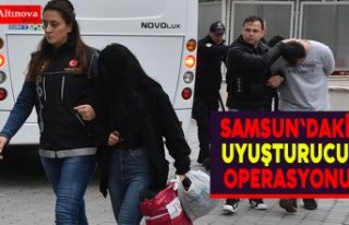 Samsun'daki uyuşturucu operasyonu