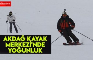 Akdağ Kayak Merkezi'nde yoğunluk