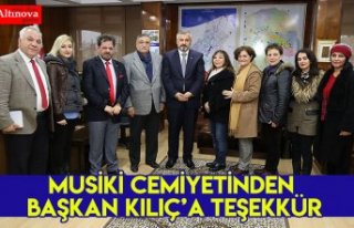 MUSİKİ CEMİYETİNDEN BAŞKAN KILIÇ’A TEŞEKKÜR