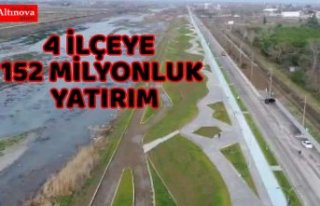 4 İLÇEYE 152 MİLYONLUK YATIRIM