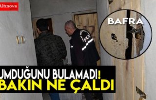 Bafra`da hırsızlık!