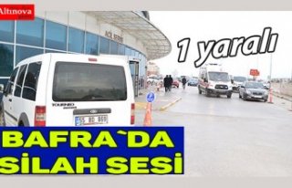 Bafra`da silah sesi : 1 yaralı