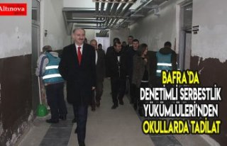 DENETİMLİ SERBESTLİK YÜKÜMLÜLERİ OKULLARI BOYUYOR