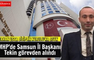 MHP'de Samsun İl Başkanı Tekin görevden alındı