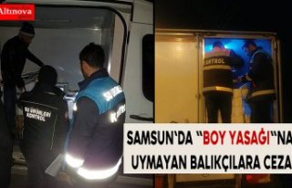 Samsun'da "boy yasağı"na uymayan...