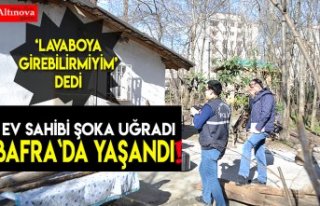 Ev sahibi şoka uğradı !