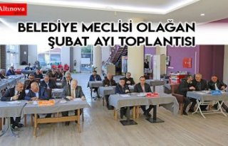 BELEDİYE MECLİSİ OLAĞAN ŞUBAT AYI TOPLANTISINI...