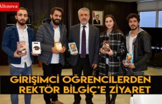 Girişimci Öğrencilerden Rektör Bilgiç’e Ziyaret