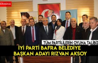 İYİ Parti Bafra Belediye Başkan Adayı Rızvan...