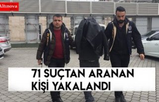 71 suçtan aranan kişi yakalandı