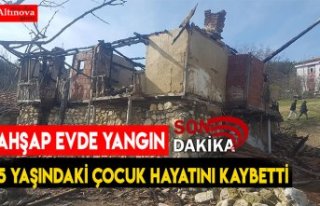 AHŞAP EVDE YANGIN