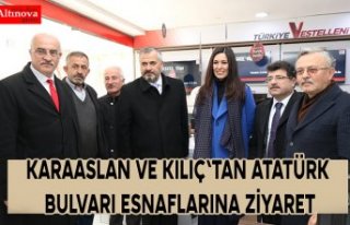 KARAASLAN VE KILIÇ'TAN ATATÜRK BULVARI ESNAFLARINA...