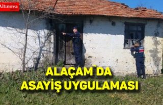 Alaçam'da asayiş uygulaması