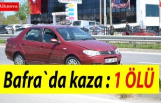 Bafra`da kaza : 1 ölü