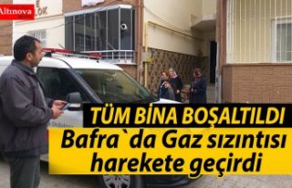 Gaz sızıntısı harekete geçirdi