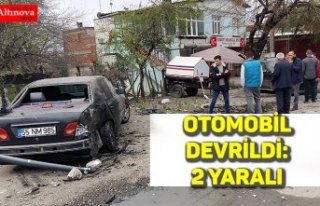 Otomobil devrildi: 2 yaralı