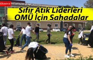 Sıfır Atık Liderleri OMÜ İçin Sahadalar