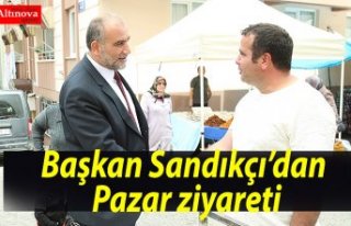 Başkan Sandıkçı’dan Pazar ziyareti