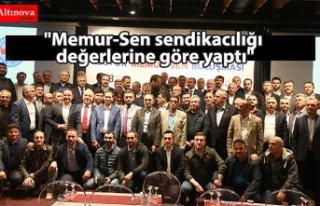 "Memur-Sen sendikacılığı değerlerine göre...