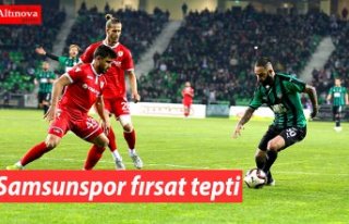 Samsunspor fırsat tepti