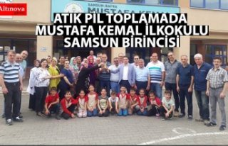 ATIK PİL TOPLAMADA MUSTAFA KEMAL İLKOKULU SAMSUN...