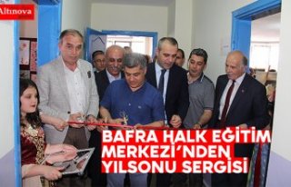 BAFRA HALK EĞİTİM MERKEZİ’NDEN YILSONU SERGİSİ