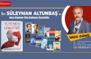 Süleyman Altunbaş`ın imza gününe davet