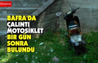 BAFRA'DA ÇALINTI MOTOSİKLET BİR GÜN SONRA...