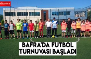 Bafra'da futbol turnuvası başladı 