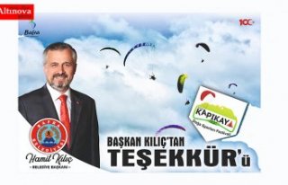 BAŞKAN KILIÇ'TAN KAPIKAYFEST TEŞEKKÜRÜ