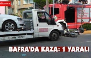 BAFRA'DA KAZA: 1 YARALI