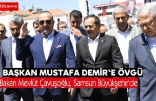 Bakan Mevlüt Çavuşoğlu, Samsun Büyükşehir'de