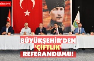 BÜYÜKŞEHİR'DEN 'ÇİFTLİK' REFERANDUMU!