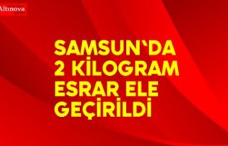 Samsun'da 2 kilogram esrar ele geçirildi