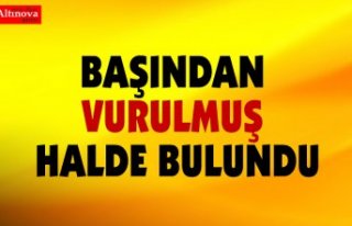 BAŞINDAN VURULMUŞ HALDE BULUNDU