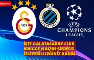 Club Brugge - Galatasaray Şampiyonlar Ligi maçı...