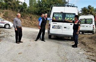 Kavak'ta okul servisleri denetlendi