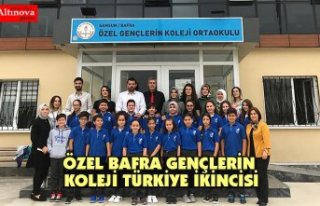 ÖZEL BAFRA GENÇLERİN KOLEJİ TÜRKİYE İKİNCİSİ