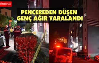 PENCEREDEN DÜŞEN GENÇ AĞIR YARALANDI