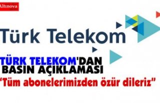 TÜRK TELEKOM'DAN BASIN AÇIKLAMASI