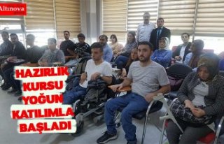 HAZIRLIK KURSU YOĞUN KATILIMLA BAŞLADI