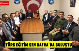 TÜRK EĞİTİM SEN BAFRA'DA BULUŞTU