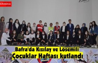 Bafra'da Kızılay ve Lösemili Çocuklar Haftası...