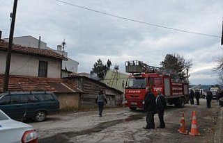 Mengen'de evde yangın