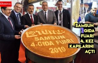 SAMSUN GIDA FUARI 4. KEZ KAPILARINI AÇTI